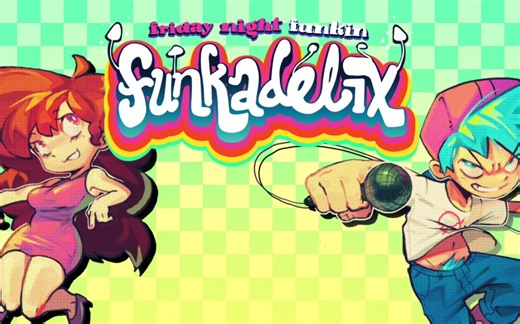 全曲人声歌词！附链接/FNF 超优质模组 FUNKDELIX 困难难度 全流程演示