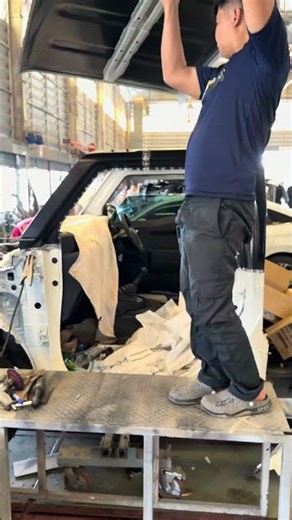 No Rust, New Roof – Clean Build! #carrepair #ซ่อมรถ