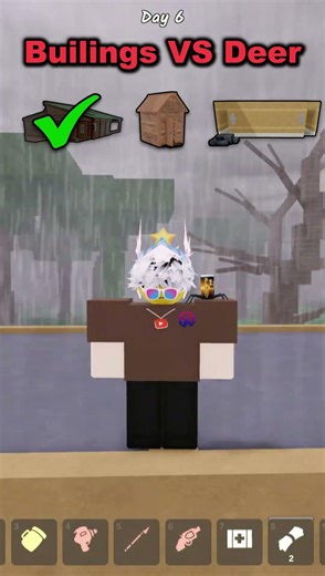 Buildings VS Deer! #roblox #99nightintheforest