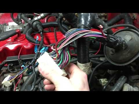Jeep YJ 4.2 to 4.0 engine swap wiring part 1