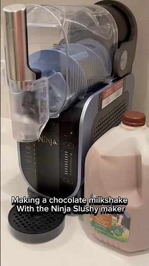 Making a chocolate milkshake with the Ninja Slushy Maker