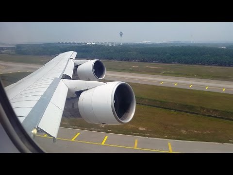 Iran Air B747-SP Takeoff from Kuala Lumpur, 9 April 2016
