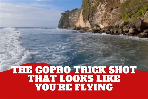 GoPro video captures breathtaking view of what it feels like to soar just above the ocean waves