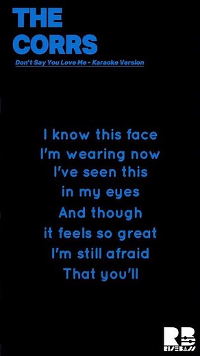 The Corrs - Don't Say You Love Me | Karaoke Version