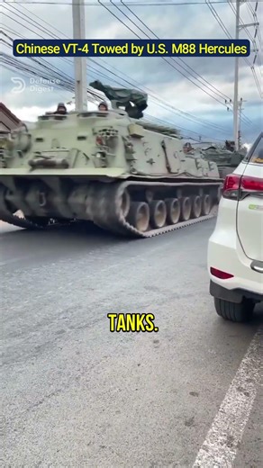 Chinese VT 4 Tank Towed by U S M88 Hercules!