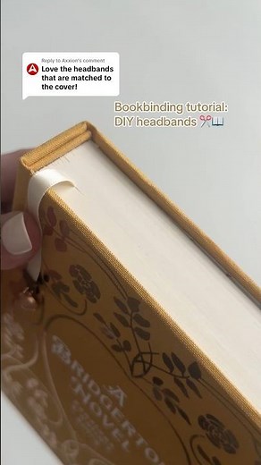 how to DIY headbands for bookbinding! #bookbindingtutorial #bookbindingtips #rebindingbooks