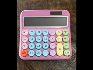 Cute Pink Calculator! Bring a Pop of Color to Your Workspace!