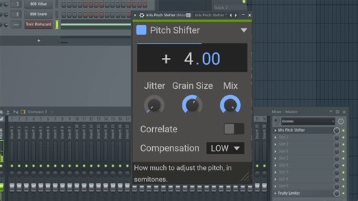 KiloHearts音调偏移插件讲解：Pitch Shifter，高效改变采样的音调