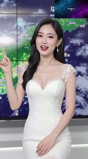 ☀️ Today’s Weather Forecast | Elegant Asian Weather Caster 🌦️🎤