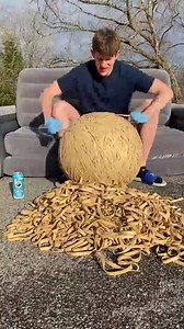How big can a rubber band ball be?