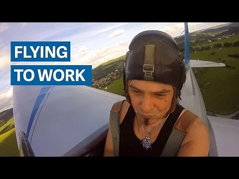 He built an airplane and cut his commute by seven minutes