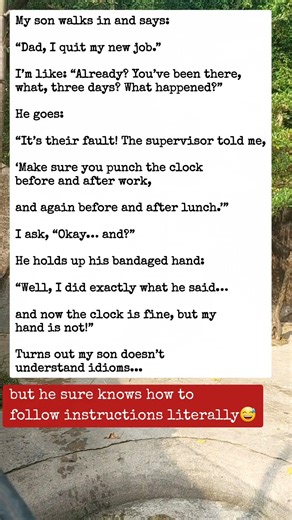 My Son QUIT His Job… Because He Literally PUNCHED THE CLOCK 😂⏰👊