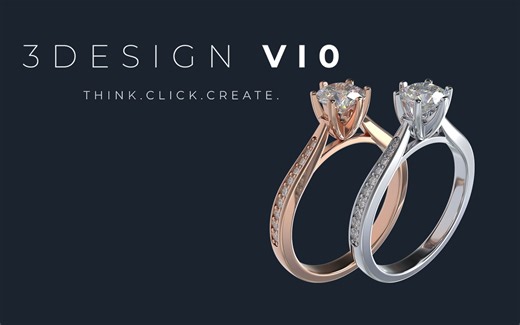 3DESIGN V9 & 3SHAPER | 教程案例：棋盘形切工宝石制作