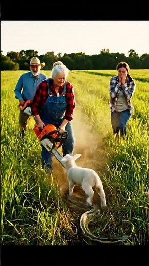 “Grandma vs Giant Python – Can She Save the Little Lamb?” 🐍👵🐑🔥