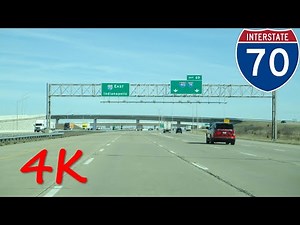 ⁴ᴷ Interstate 70 (Indianapolis, IN) eastbound [4K VIDEO]