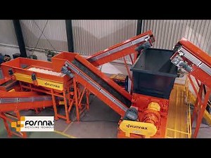 FORNNAX SR-Series Primary Shredder SR-150 Tire Recycling Stage 1 | Full Tyre to 50mm - 70mm Shreds