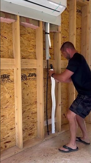 Mr Cool DIY Mini Split Line Sets, Drain and Cable Installation #diy #hvac #minisplit