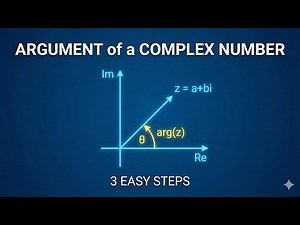 How to Solve the Argument of a Complex Number in 3 Easy Steps | Complex Numbers Tutorial