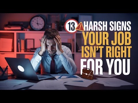 13 Harsh Signs Your Job Isn’t Right for You | Tariq Talks Education