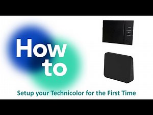 How to Setup your Technicolor 4134 for the First Time
