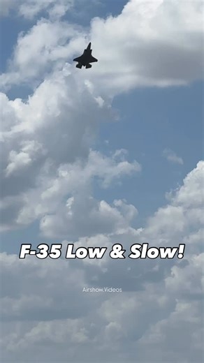 F-35 just flying Low & Slow with the high alpha pass! 🔥✈️ #airshowvideos #airshow #snf #f35 #instagramreels | Airshow.Videos