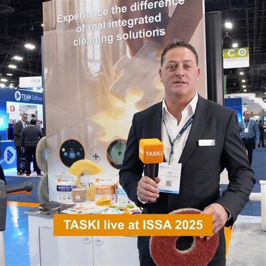 Discover TASKI Integrated Cleaning Solutions at booth 5219 at ISSA 2025!