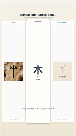 木 (Mù) - Tree | Chinese Character Origin | MandarinRise