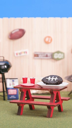 40K views · 3K reactions | Tiny Kitchen just scored a touchdown with this adorable mini football cake.  | Tiny Kitchen | Facebook