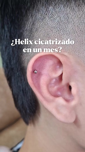¿Cuánto tarda en cicatrizar un piercing helix?