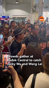 101K views · 987 reactions | From Taiwan to Bedok. Throngs of people flocked to Bedok Central on Monday (May 29) night to catch Taiwanese host Jacky Wu and Wang Lei’s livestream broadcast. Read More: https://bit.ly/3N4cFAE | AsiaOne | Facebook