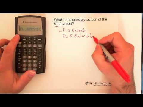 13. BA II Plus Calculator: Compound Interest: Amortization Function