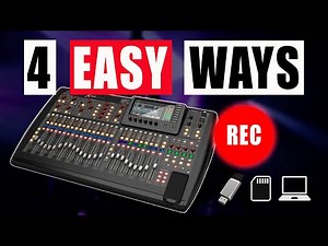 4 Proven Ways to Record Your Live Show Using a Digital Mixer (Feat. Behringer X32)