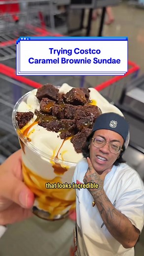 Trying Costco's Caramel Brownie Sundae Review