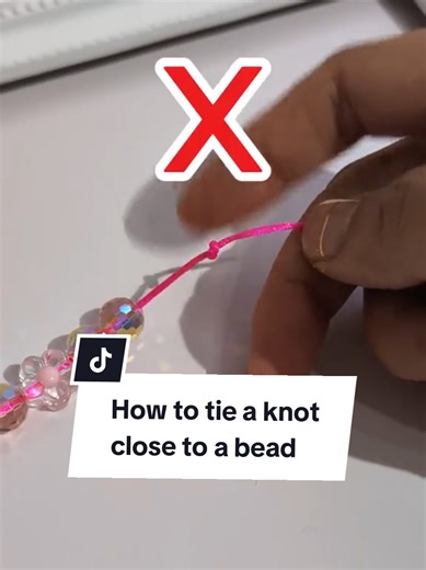 Secure Beads with a Simple Knot for Handmade Jewelry