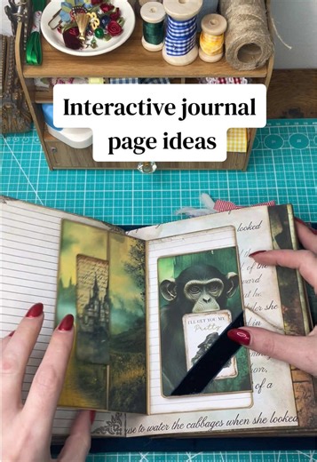 Wizard of Oz - adding some interactive page elements today. #ephemera #creativejournalideas #creativejournal #wizardofoz #journalinspiration