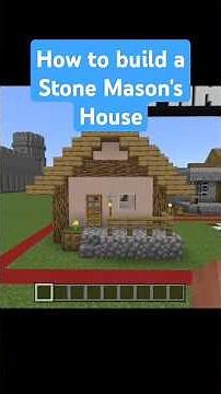 How to build a plains village. Stone Mason's House. #minecraft #minecraftbuilding #minecrafttutorial