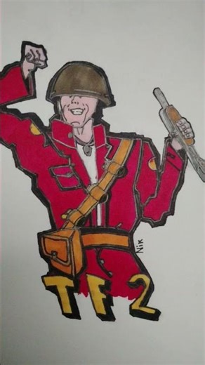 My Soldier TF2 drawing. #tf2 #teamfortress2 #art