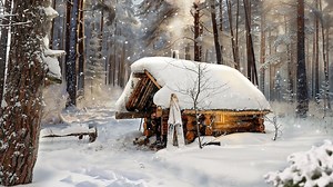 4.8M views · 89K reactions | I hid from the sleet in a hermit hut night storm and frost in cozy log cabin. #building #bushcraft #wildlife #wilderness #outdoors #adventure #survival #logcabin #camping #OMG | Mountain Cabins | Facebook
