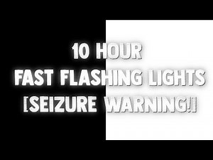 10 Hour Fast FLASHING LIGHTS Black & White Screen! | SEIZURE WARNING! | Screensaver, Disco Lights