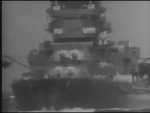 【軍事】主砲を発射する戦艦長門、艦隊を組む戦艦霧島