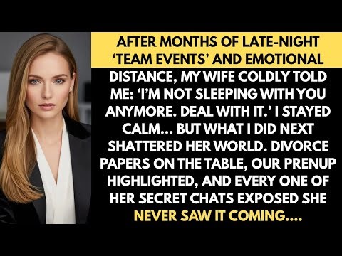 After Months of Late-Night ‘Team Events’ and Emotional Distance, My Wife Coldly Told Me #betrayal
