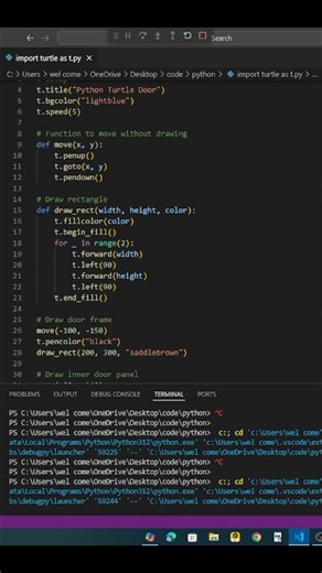 Make a Door!🚪 #python #learncoding #codingbat #coding #programming