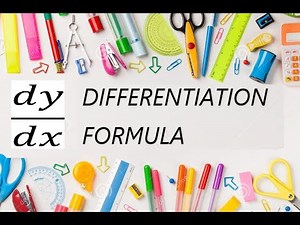 Differentiation Formulas — Complete List for Quick Revision || master All Formulas Easily