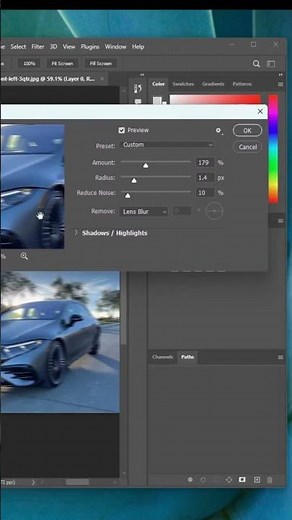 Non-Destructive Motion Blur Technique #photoshop #editing #design