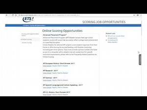 One Job Minute: Remote Test Scoring with ETS