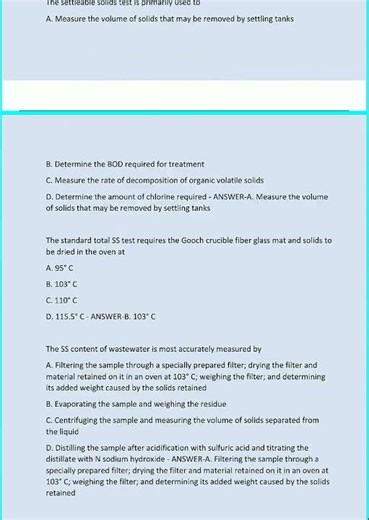 ABC WASTEWATER LEVEL 3 LAB EXAM 50 QUESTIONS CORRECT ANSWERS LATEST 2025192 video