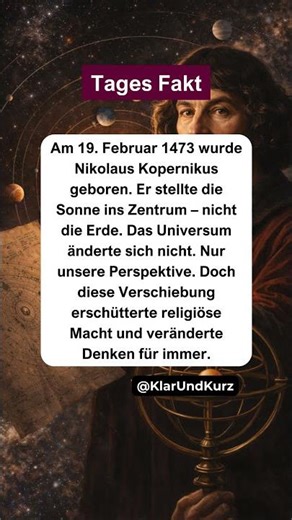 Als eine neue Perspektive Macht erschütterte. #tagesfakt