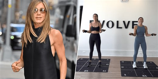 I tried Jennifer Aniston's 10-minute arm workout. These exercises had my upper body on fire