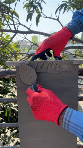 How to make smooth corner plaster #viral