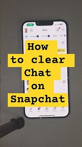 How to clear Chat on Snapchat